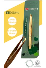 Resim kozmetik126 Solingen C5 Cımbız (Gold,Büyük Boy,Açık Ağız) 