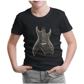 Resim Gitar Siyah Çocuk Tshirt 