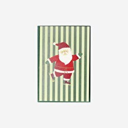 Resim Noel Baba Desenli Yılbaşı Tebrik Kartı 