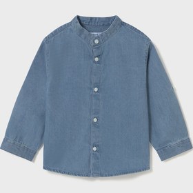 Resim Mayoral 1118 Erkek Bebek Hakim Yaka Denim Gömlek - 4 Yaş 