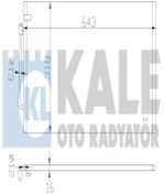 Resim KALE 388400 Klima Radyator (NİSSAN: MAXİMA 2.0 95-00) 697×388×16 921100l710 (WR252521) 