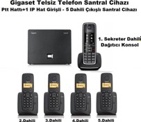 Resim C530 IP 5 Dahili Dect Telsiz Kablosuz Telefon Santrali Gigaset