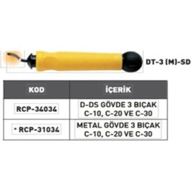 Resim Dt-3(M)-Sd Metal Gövde Raspa Seti 