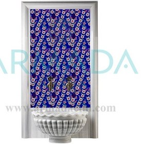 Resim Armada Çini 60X100 CM Ac 60 Papatya Serigraf Türk Hamamı Pano 