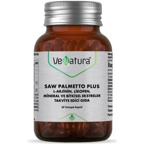 Resim Venatura Saw Palmetto Plus L-Arjinin Likopen Mineral Ve Bitki Ekstreleri 60 Kapsül 