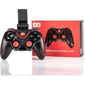 Resim Maiyame X3 Kablosuz Bluetooth Gamepad Android Ios Pubg Mobile Uyumlu Oyun Kumandası Kulp + Askılık + Paket 