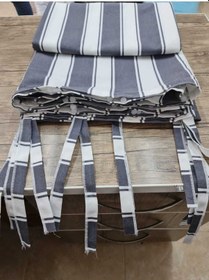 Resim Balkon Perdesi 1,sınıf Gabardin Kumaş Lüks Perde Gri - Beyaz Gri-beyaz 