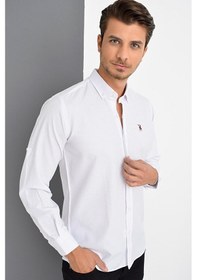 Resim G974 Dewberry Erkek Gömlek-beyaz Beyaz 