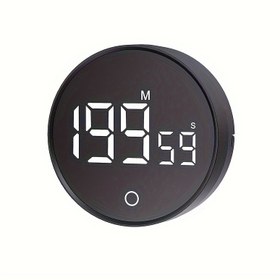 Resim 200 Dakikalık Dönen Süreç, 7 Fonksiyonlu Sesli Masaüstü Sayım Alarm Saati - Pişirme, Çalışma ve Çalışma Hatırlatmaları İçin İdeal (AAA Pil Gerektirir), Çalışma Süresi|Modern Sayım Saati|Dayanıklı Plastik Yapım 
