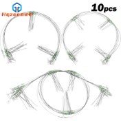 Resim HQZOOMEE 10 adet Balıkçılık Lideri, Yüksek Dayanıklılıkta Paslanmaz Çelik 31.75KG 2/3/4/5 Kolları Tel Lider, Tuzlu Su Taktik Rigs Balıkçılık Lideri Hattı Rig ile Sıkılmalar Luminous Beads için Yem Bait Hooks 