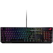 Resim Asus ROG Strix Scope Aura Sync RGB Türkçe NX Blue Switch Geniş Ctrl Tuşu Mekanik Oyuncu Klavye Asus