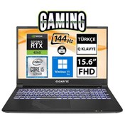 Resim G5 KF-E3EE313SD07 Intel Core i5-12500H 15.6" 32 GB RAM 512 GB SSD RTX4060 FHD W11 Pro Gaming Laptop Gigabyte