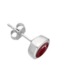 Resim Sirius Yakut Taşlı Büyük Tektaş Erkek 0 Küpesi 0802e0009 