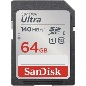 Resim Sandisk Ultra 64gb 140mb/s Sdhc/sdxc Class 10 Uhs-ı Hafıza Kartı Sdsdunb-064g-gn6ın 