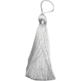 Resim Püskül Tekli 10 cm 1 Adet Ekru 