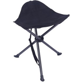 Resim Homyl Katlanır Tripod Tabure Hafif Kamp Taburesi Konserler Siyah Siyah 