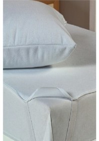 Resim Divanev 70x140 Cm Sıvı Geçirmez Pamuk Alez Ve Yastık Kılıfı Alez ,, Takım Beyaz 