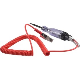 Resim Xiyu Shop Kırmızı Stil Yaylı Araba Elektrik Voltaj Test Kalemi Dc 6V 12V 24V Şeffaf Araba Motosiklet Işık Lambası Elektrikçi Test Kalemi (Yurt Dışından) 