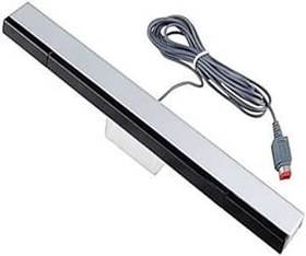 Resim Wii Sensorleiste Ersatz Infrarot-LED-Sensor Bar für WII U, IR-Signalstrahl-Sensorleiste, Remote Infrarot + Standfuß 