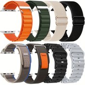 Resim 8 Adet for apple Watch için Silikon Spor Bileklik, Nefes Alabilir Döngü Kayışları, Katlanır Tokalı Su Geçirmez Bileklikler, for iWatch Series 10-1, Ultra, SE ile Uyumlu, Erkekler ve Kadınlar için 