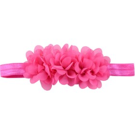 Resim El Yapımı Çiçekli Kız Bebek Bandana,lazer Kesim Şifon Çiçekli Saç Bandı 