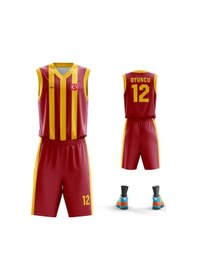 Resim Acr Giyim Kişiye Özel Basketbol Forması - Dizayn : Çubuklu 