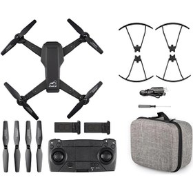 Resim Gorilla Falcon 35 Android iOS Uyumlu 360 Derece Engel Sensörlü Taşıma Çantalı (2 Bataryalı) Kameralı Drone 