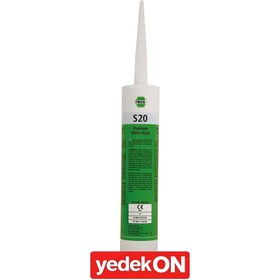 Resim S20 Akrilik Mastik Premium ( Silikon Beyaz ) 310ml 