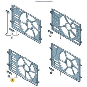 Resim Fan Davlumbazi Golf 7 13- Passat 2015- A3 13-2016 Leon 2013- 504590172 