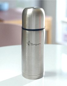 Resim Penguen Bardaklı Çelik el termos çift katlı çelik sızdırmaz sıcak soğuk çay meşrubat mama termosu 500ml 