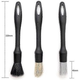 Resim Otomobil İç Temizliği Ve Hava Çıkışı Detaylandırması İçin 5 Adet Süper Yumuşak Araba Detaylandırma Fırçası 