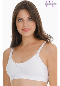 Resim Parlingerie Hamile Emzirme Sütyeni Dantelli Kapsız Beyaz 