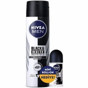 Resim Nivea Black&White Deodorant Original Black&White 150ml ve Roll-On 25ml 