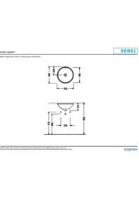 Resim Serel Smart Tezgah Altı Dairesel Lavabo 0591Dss110H 