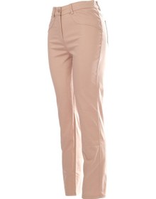 Resim Seleste Minimalist Yüksek Bel Kadın Pantolon - Regular Fit - Günlük & Ofis Bej 