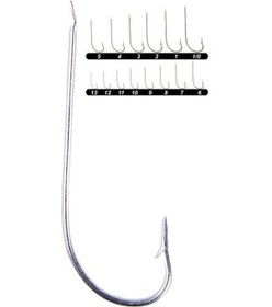 Resim Youvella 1307 Uzun Çapraz Galvaniz Çapari Olta İğnesi 100'lü Kutu 6 