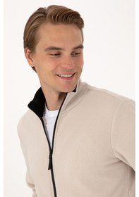 Resim U.S. Polo Assn. Erkek Regular Fit Taş Polar Örme Hırka 50313779-VR049 