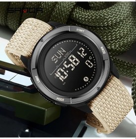 Resim Sunshine022 Sanda Erkek Spor Saati Khaki Multifonksiyonel Su Geçirmez Dijital Pusula Kronometre Diğer 