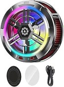 Resim SAROAD Telefonu Soğutucu USB Powered Soğutucu Telefonu Radyatör Fanı Düz Telefon Soğutucu Soğutma Fanı 