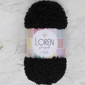Resim Loren Lamb Siyah El Örgü İpi - R004 - 34423 