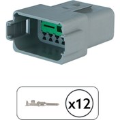 Resim DEUTSCH Dt04-12p Dişi Konnektör 12 Pin Kablosuz 