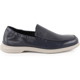 Resim Libero L5929 Hakiki Deri Erkek Loafer - Dünyaca Ünlü Vibram Kauçuk Tabanlı Slip-on Günlük Ayakkabı Lacivert 