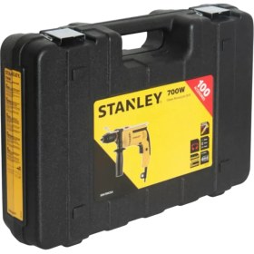 Resim STANLEY DARBELİ MATKAP 700 WATT SDH700CK Anahtarsız Mandren ile 100 Aksesuar ve Güçlü Performans (220-240V-50/60 HZ) 