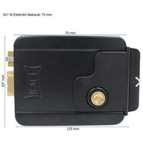 Resim Kale Elektriklii Otomat Butonlu Makaralı 357m Siyah 1 ADET 