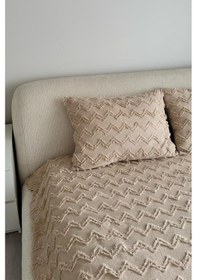 Resim Çeyiz Diyarı Lumpa 2 Parça Tek Kişilik Pike Takımı Bej Bej 