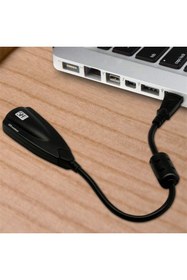 Resim aogo Kablolu Usb Ses Kartı 5hv2 Sound Tak Kullan Kulaklık Mikrofon Çıkışı Harici Ses Kartı 