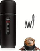 Resim Elmpaly Siyah Taşınabilir Elektrikli Su Isıtıcısı Ve Araç Çaycısı 12v 24v 96w Hızlı Isıtma 