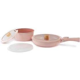Resim Neoflam Midas 6 Parça Pembe Tencere ve Tava Seti D-NEOMDS6I-03 