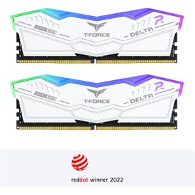 Resim TEAM T-force Delta Rgb 32 Gb (2X16GB) 5600 Mhz Ddr5 Cl38 Beyaz Gaming Ram (FF4D532G5600HC38GDC01) 