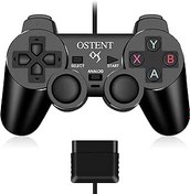 Resim OSTENT Sony Playstation PS2 PS1 PS One PSX Konsol Çift Şok Titreşim Video Oyunları için Kablolu Analog Denetleyici Gamepad Joystick Joypad 